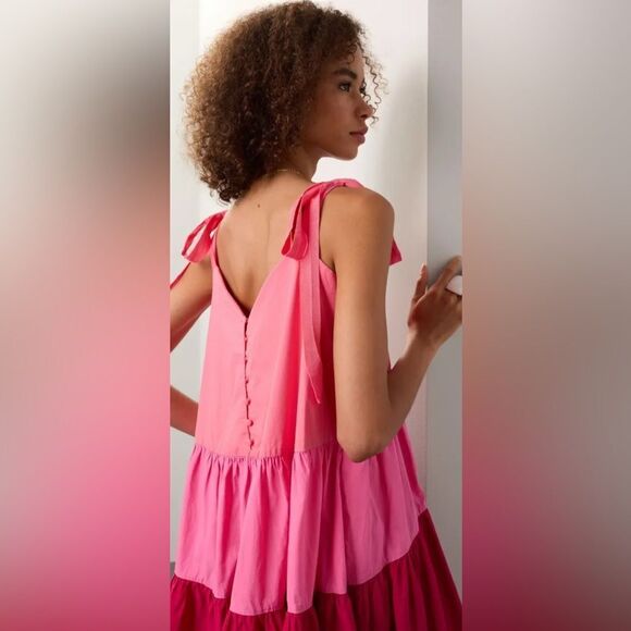 Peter Som Collective Three Tier Midi Dress Size 8 - Picture 4 of 9